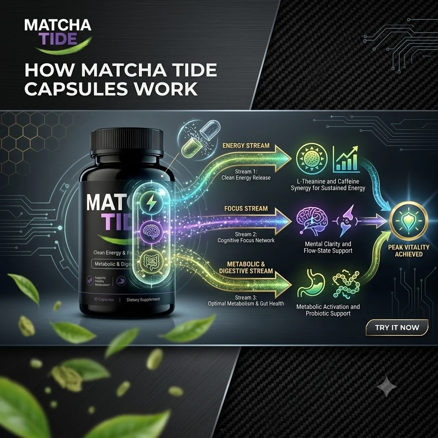 How MatchaTide works, from matcha extract to focus, metabolism and gut health